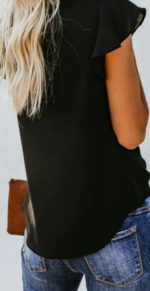 Chiffon blouse, small, new, on line, no tags. - Picture 6 of 7